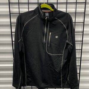 Champion Black Performance Jacket with Gray Accents